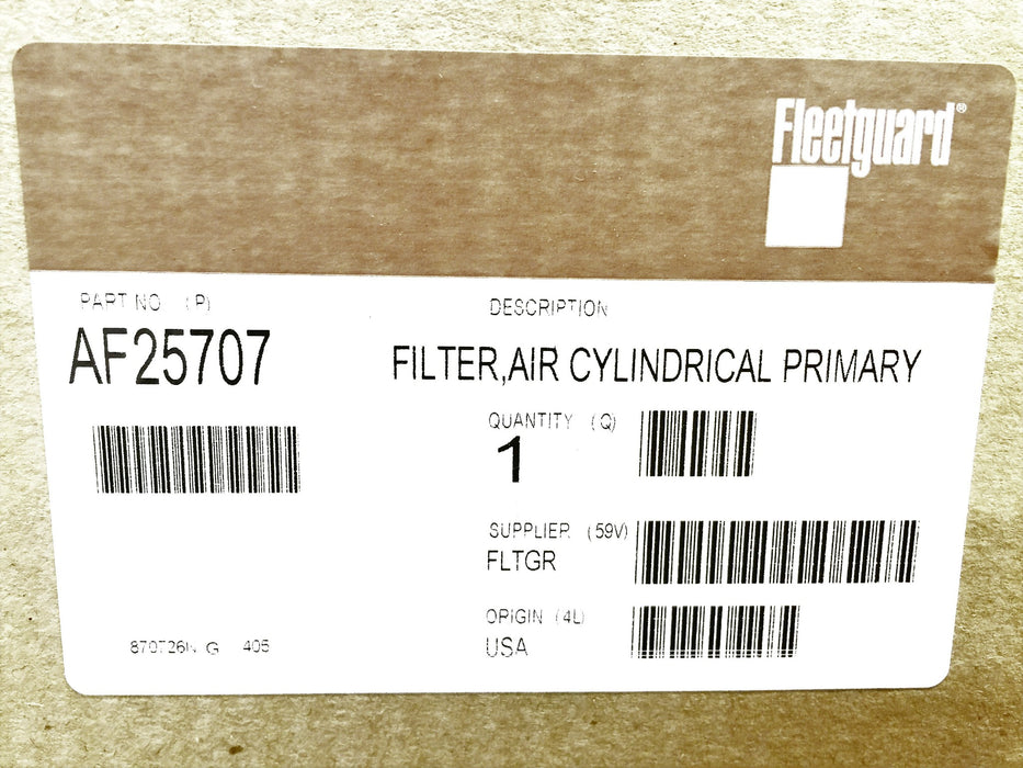 Fleetguard Air Filter AF25707 OEM NOS