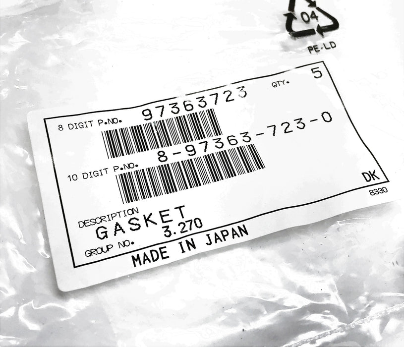 General Motors/Isuzu Fuel Injection Gasket 97363723 (8973637230) [Lot of 2] NOS