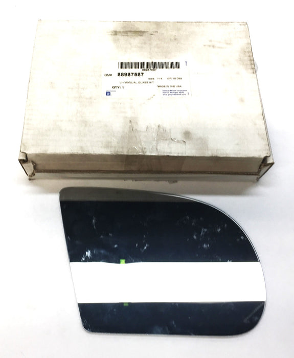 General Motors LH Manual Mirror Glass 88987587 NOS