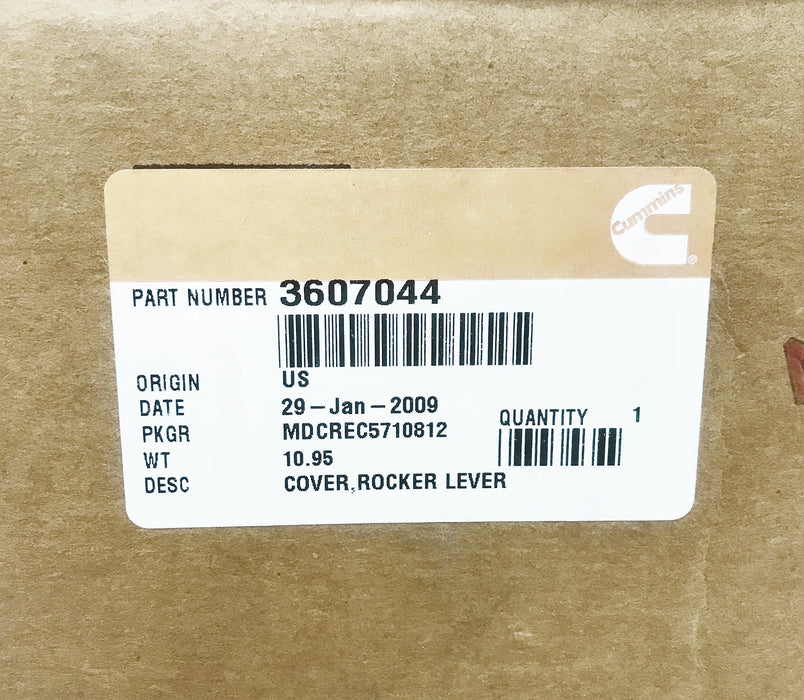 Cummins OEM Rocker Lever Cover 3607044 NOS
