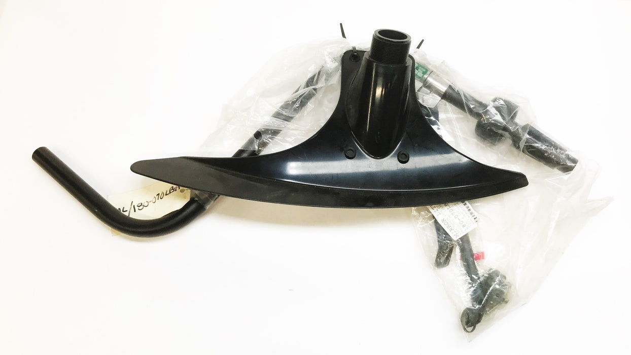 Mirror Lite Left Side Base Arm Black 180-070-LBA NOS