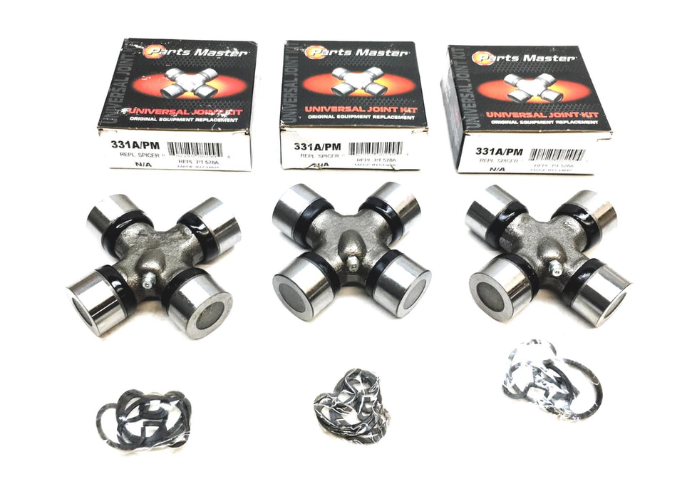 Parts Master Universal Joint Kit Replacement 331A/PM (PT578A) [Lot of 3] NOS