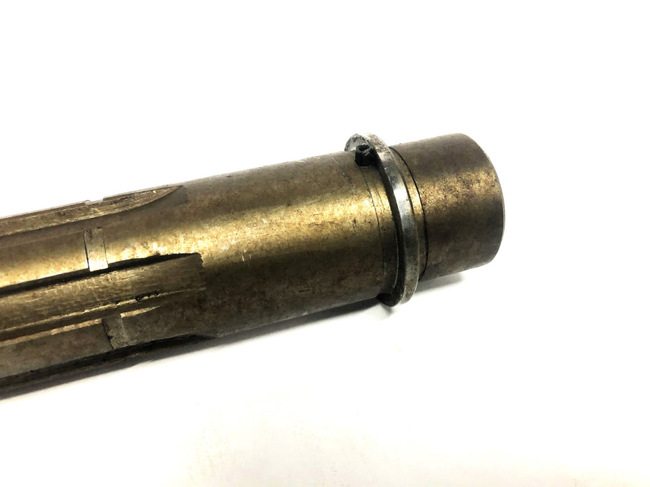 Unbranded 12 Inch 1.24X1.47 Inch OD 15 Thread Gear Shaft 201751 USED