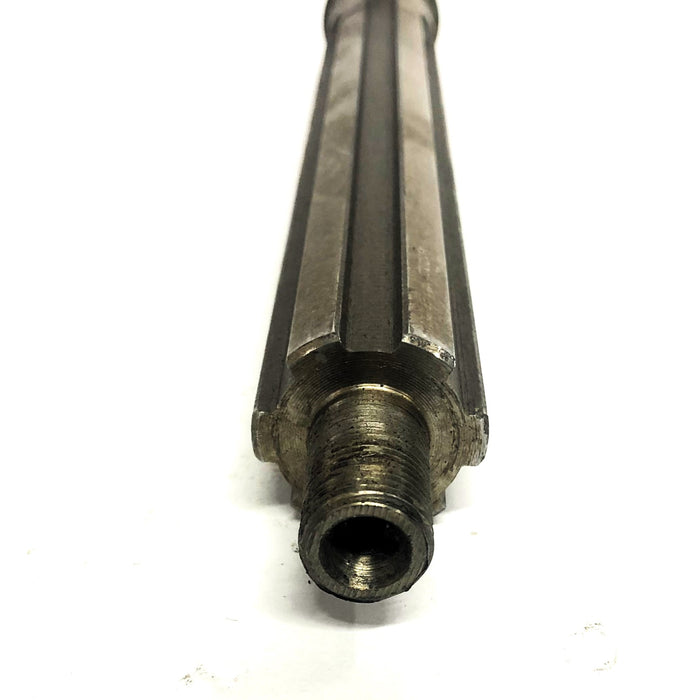 Unbranded 12 Inch 1.24X1.47 Inch OD 15 Thread Gear Shaft 201751 USED
