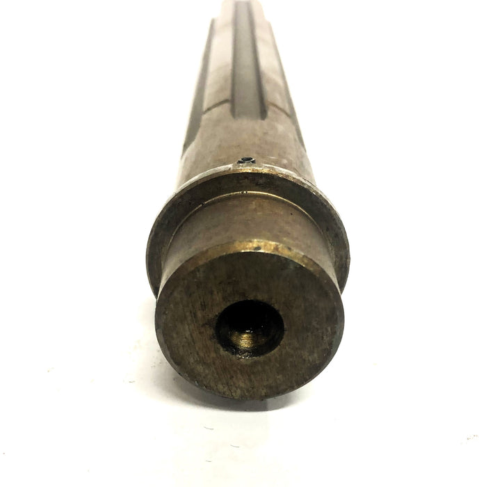 Unbranded 12 Inch 1.24X1.47 Inch OD 15 Thread Gear Shaft 201751 USED
