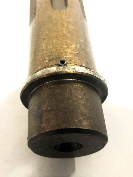 Unbranded 12 Inch 1.24X1.47 Inch OD 15 Thread Gear Shaft 201751 USED