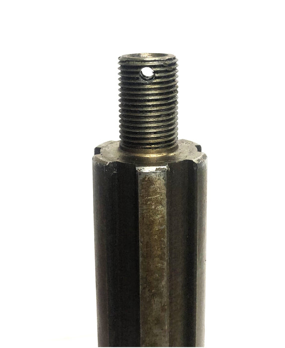 Unbranded 12 Inch 1.24X1.47 Inch OD 15 Thread Gear Shaft 201751 USED