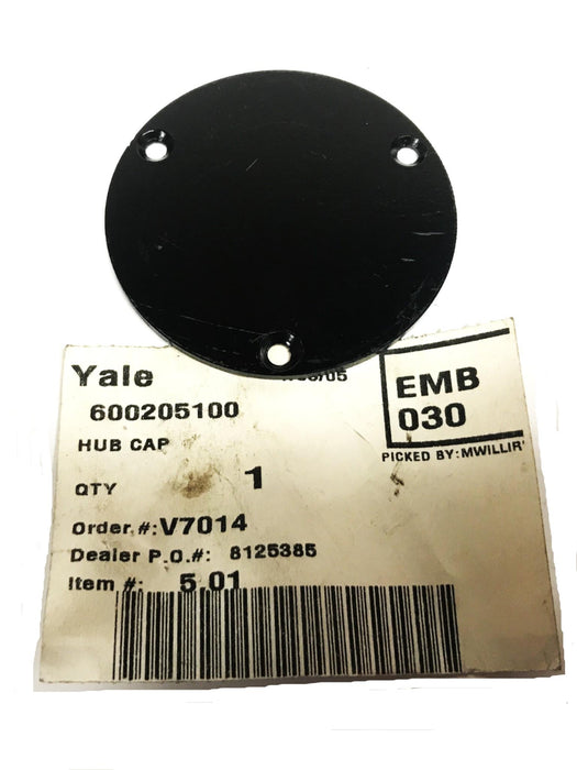 Yale Forklift 3-1/2 inch Hub Cap 600205100 [Lot of 3] NOS