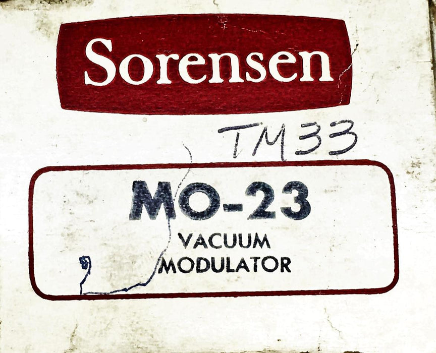 Sorensen Vacuum Modulator MO-23 NOS