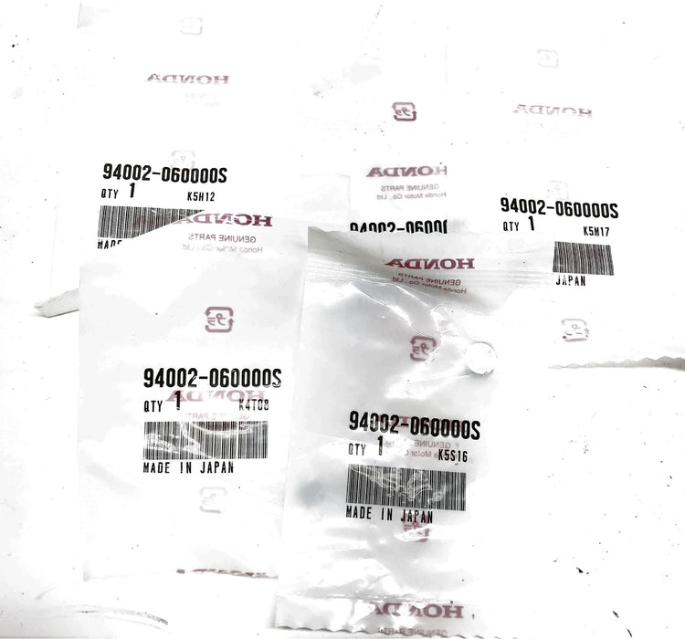 Honda OEM Crankcase Nut 94002-060000S [Lot of 5] NOS