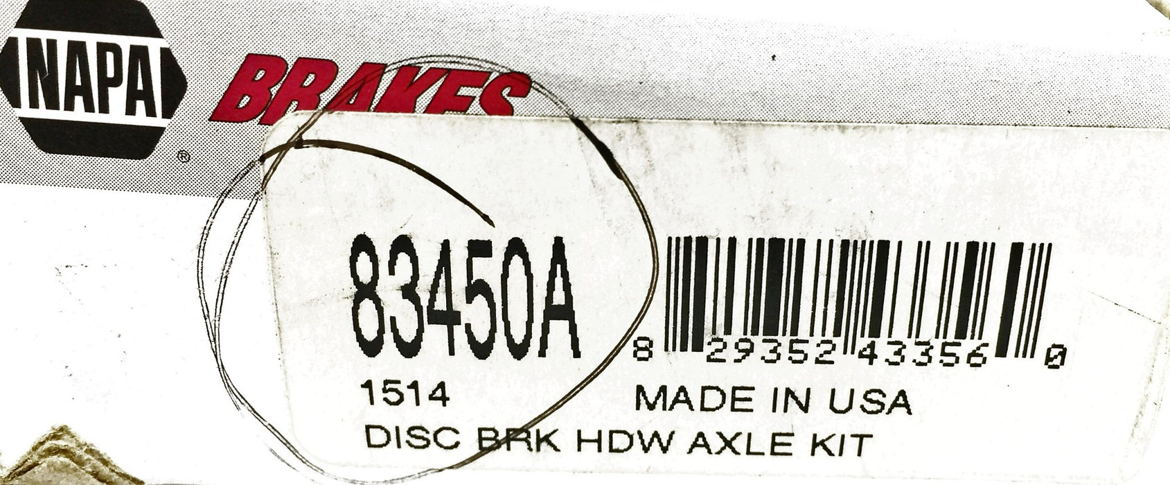 NAPA Ultra Premium Disc Brake Hardware Kit 83450A NOS