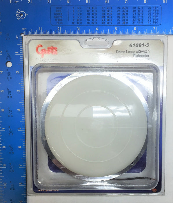 GROTE Dome Lamp w/Switch 61091-5 NOS