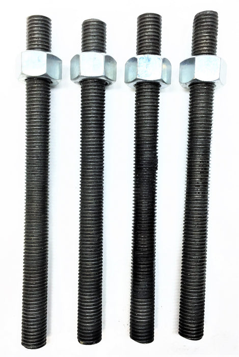 UNBRANDED 3/4"-11 x 9-1/2" Fully Threaded Bolt Stud with (1)Nut [Lot of 4] NOS