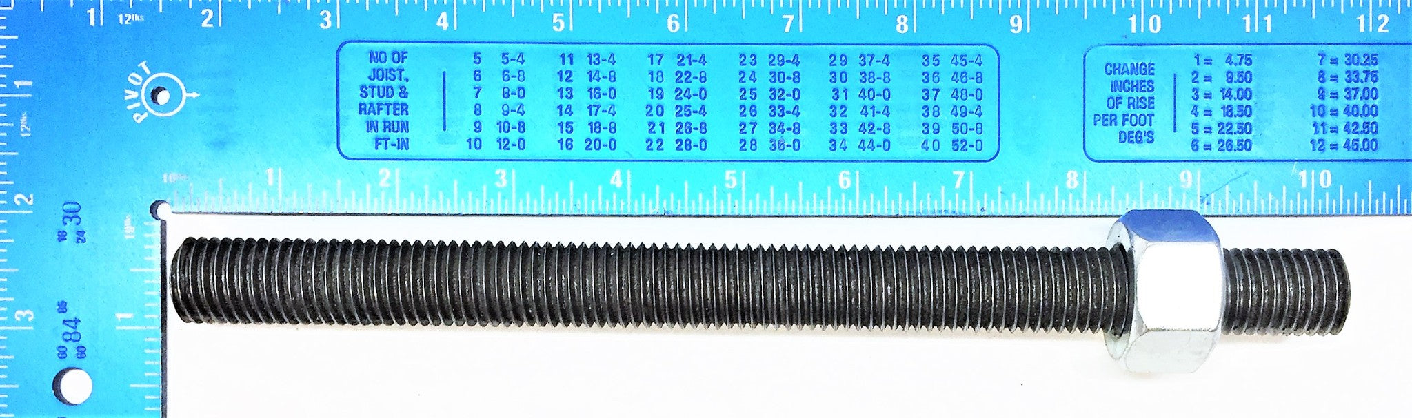 UNBRANDED 3/4"-11 x 9-1/2" Fully Threaded Bolt Stud with (1)Nut [Lot of 4] NOS