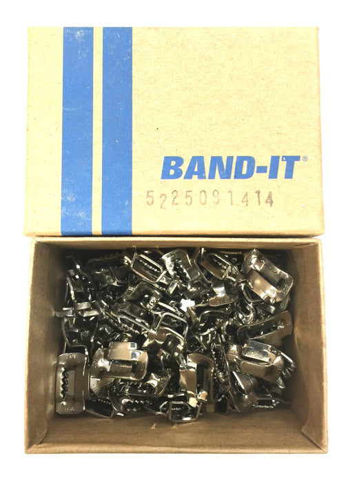 Band-It 3/8" (9.5mm) Stainless Steel Ear-Lokt Buckle Pack C25399 (100pcs) NOS
