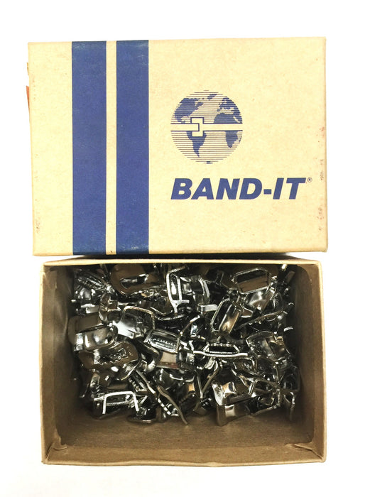 Band-It 3/8" (9.5mm) Stainless Steel Ear-Lokt Buckle Pack C253 (100pcs) NOS
