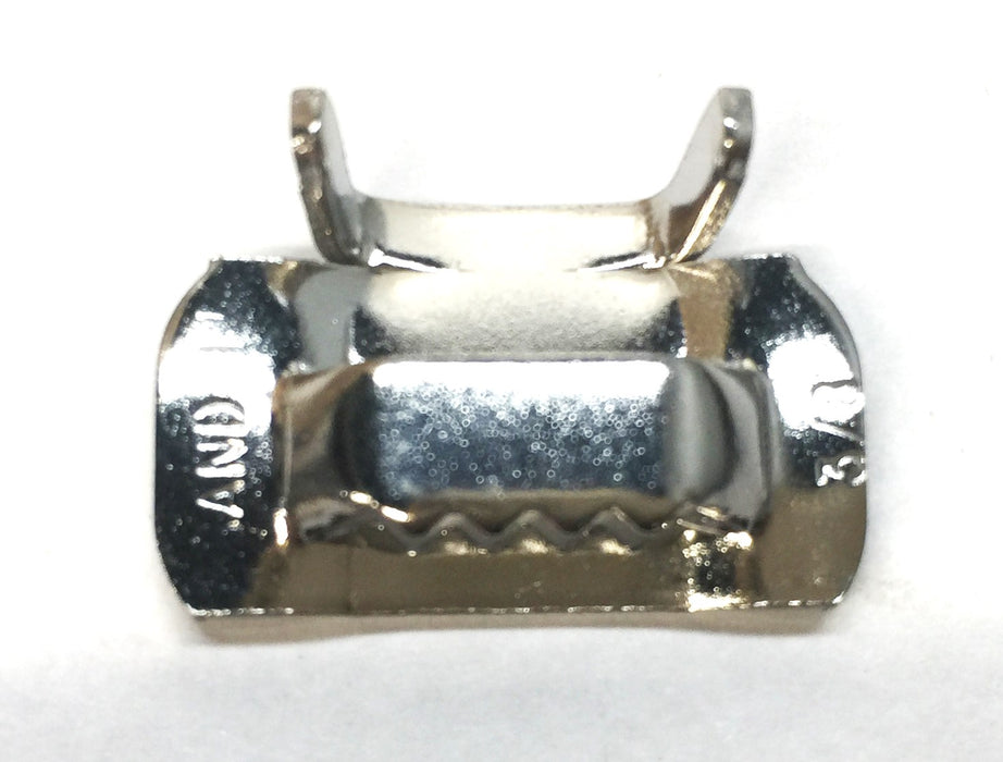 Band-It 3/8" (9.5mm) Stainless Steel Ear-Lokt Buckle Pack C253 (100pcs) NOS