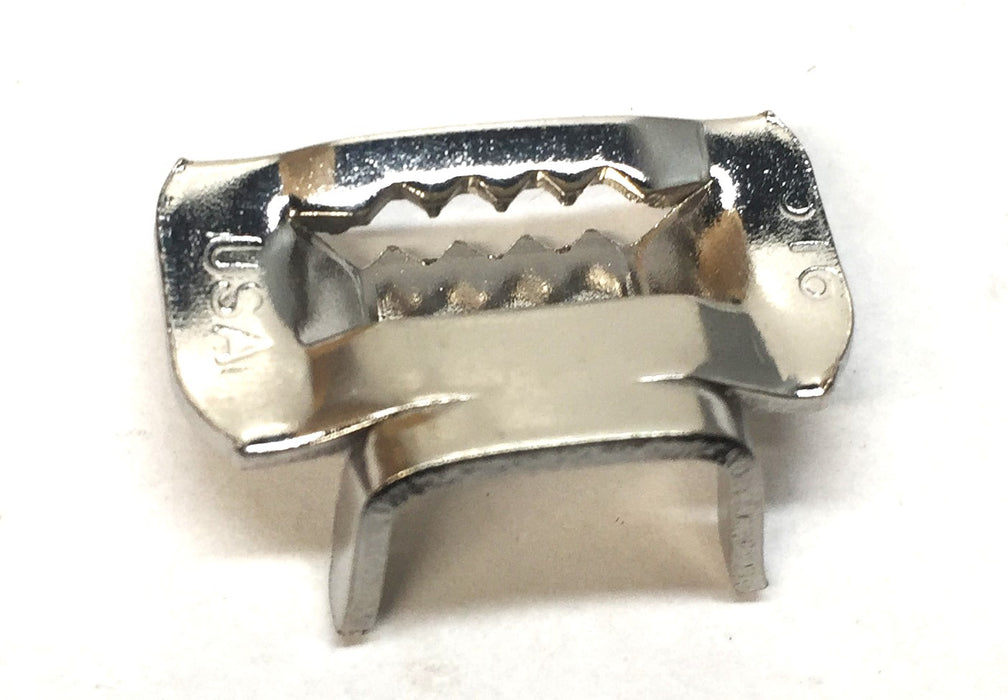 Band-It 3/8" (9.5mm) Stainless Steel Ear-Lokt Buckle Pack C253 (100pcs) NOS