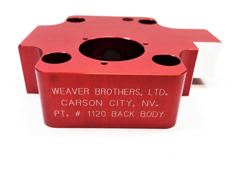 Weaver Brothers 3-1/8x4 Inch OD Back Body Assembly 1120 NOS