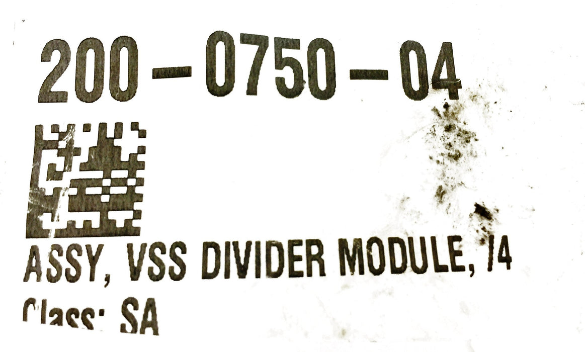 Stalker VSS Divider Module Assembly 200-0750-04 (200075004) NOS