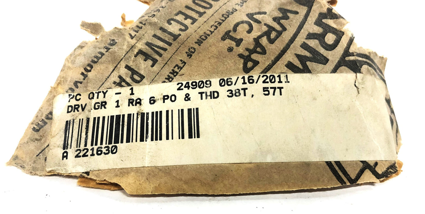 Unbranded 1 RA-6 PO & THD 38 Tooth 57 Tooth Drive Gear A-221630 NOS