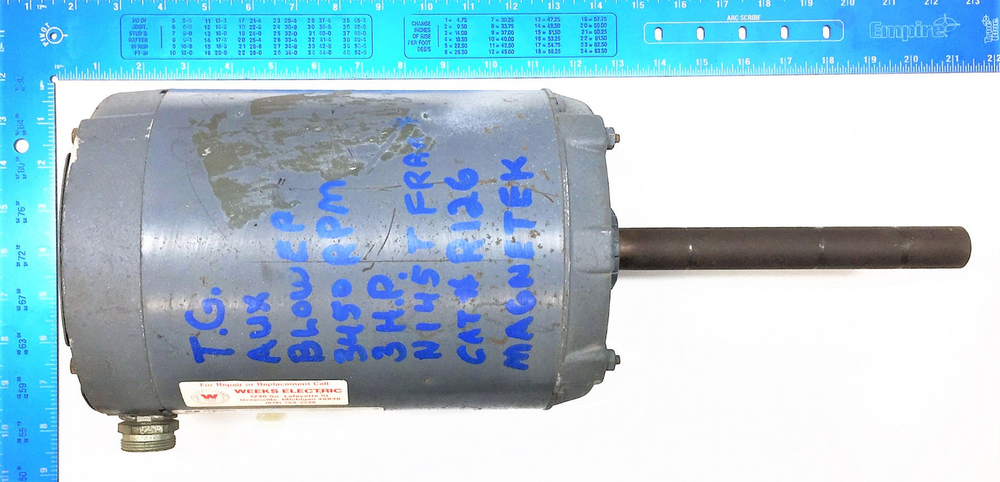 MAGNETEK 200-230/460V RPM 3450 Century AC Motor 8-349278-03 USED