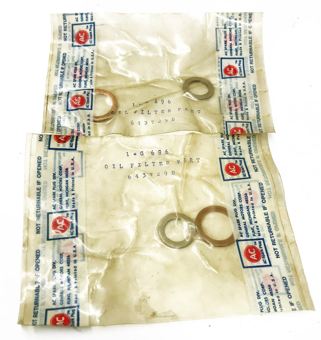 Delco Oil Filter Gasket Kit G696 (6437298) [Lot of 2] NOS