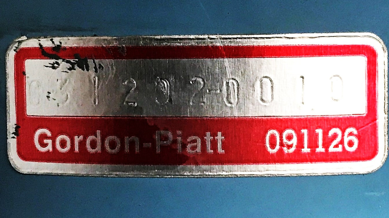Gordon-Piatt Boiler Burner Combustion Head Tube (Blue/Silver) 0312020010 NOS
