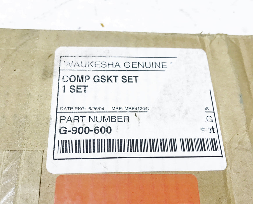 Waukesha Complete Gasket Set G-900-600 (MISSING PIECES)