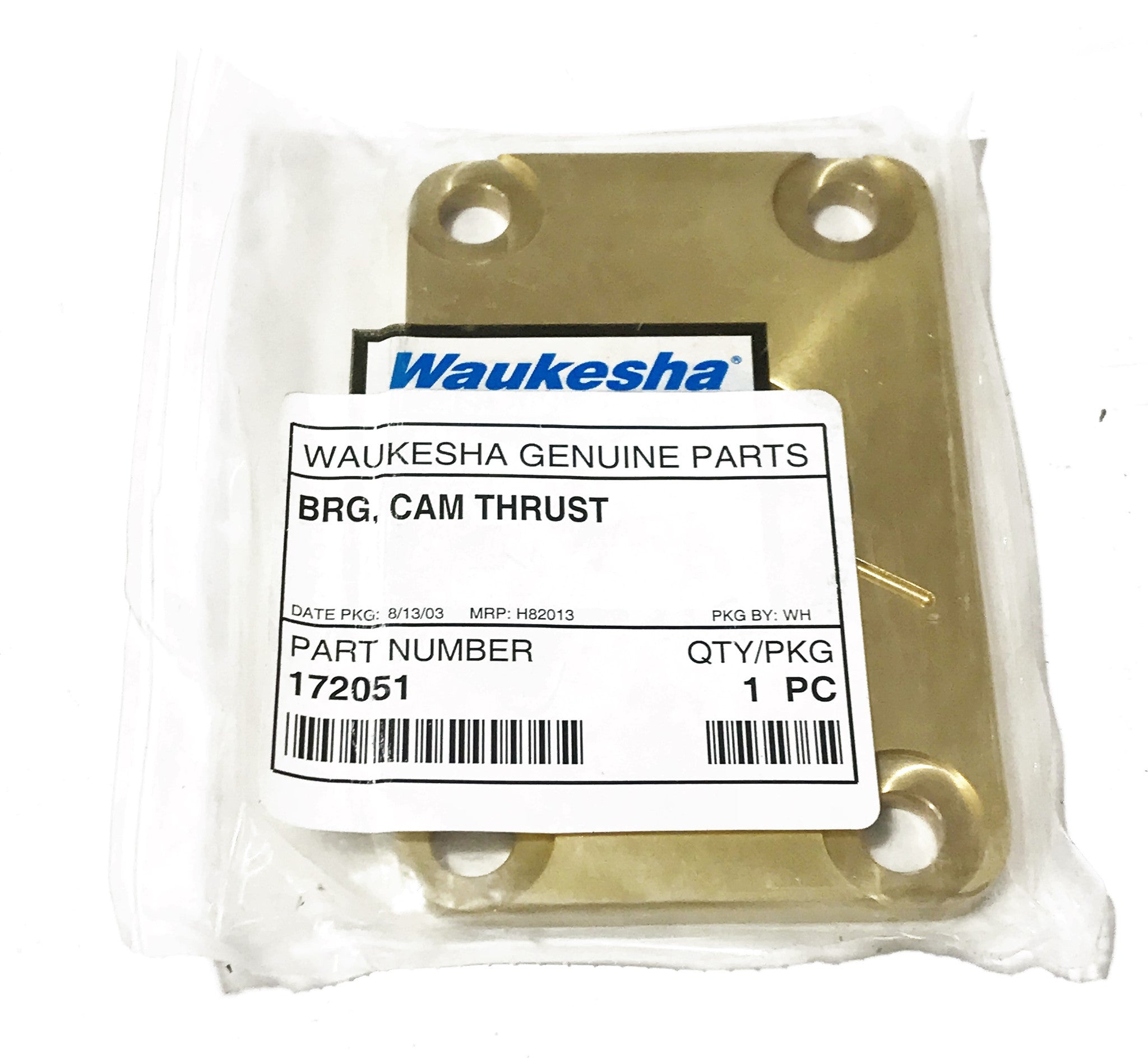 Waukesha OEM Cam Thrust Bearing 172051 NOS –