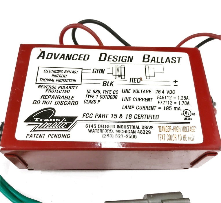 Transmatic 26.4  VDC Advanced Design Ballast 207-02-048 NOS