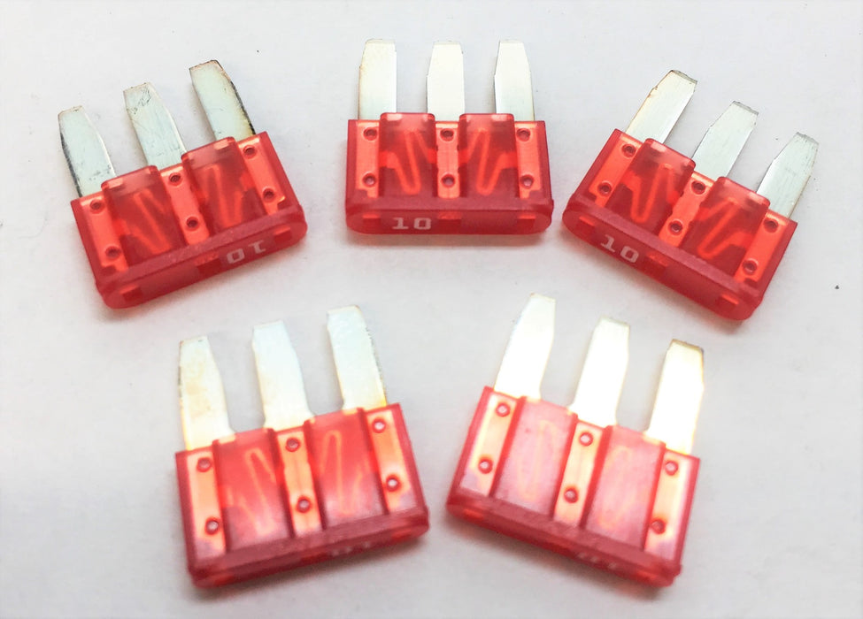 BUSS FUSES 10A 3-Prong Fuse ATL-10 [Lot of 5] NOS
