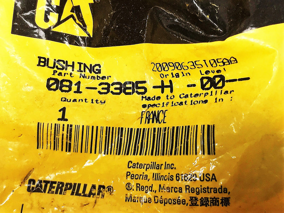 Caterpillar OEM Paving Compactor Bushing 081-3385 NOS