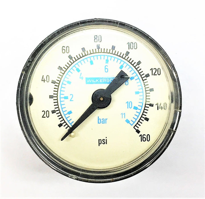 WILKERSON 1-1/2" Air Pressure Gauge 1/8" MPT Back Connection K4515N18160 NOS