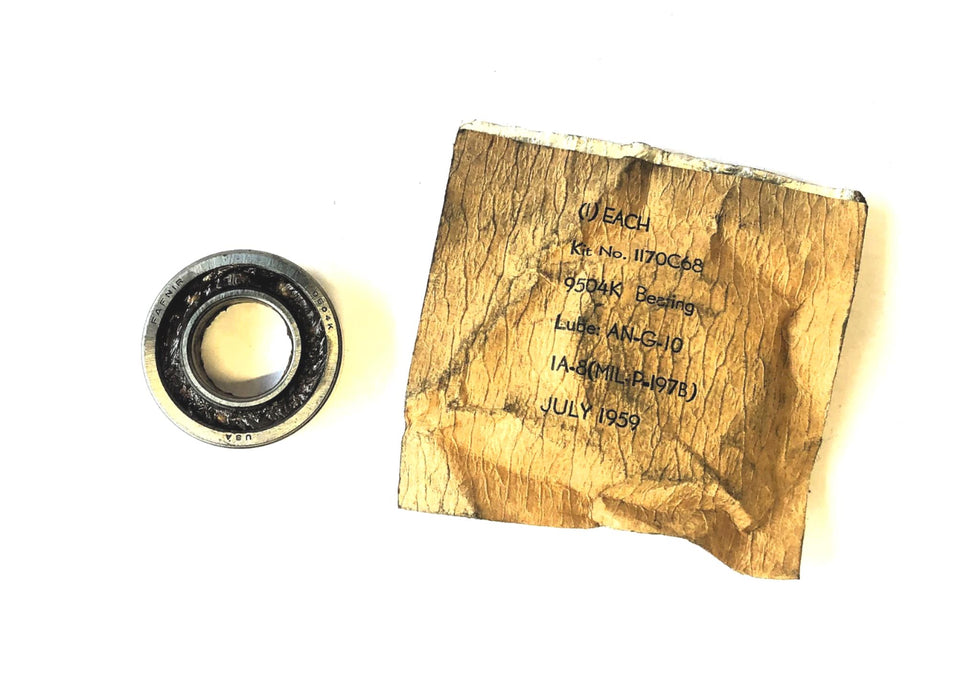 Fafnir Vintage Single Row Ball Bearing 9504K NOS