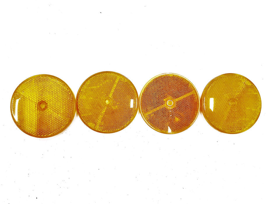 Grote Replacement Marker Lens 3-1/4 Round Amber 4015A [Lot of 4] NOS