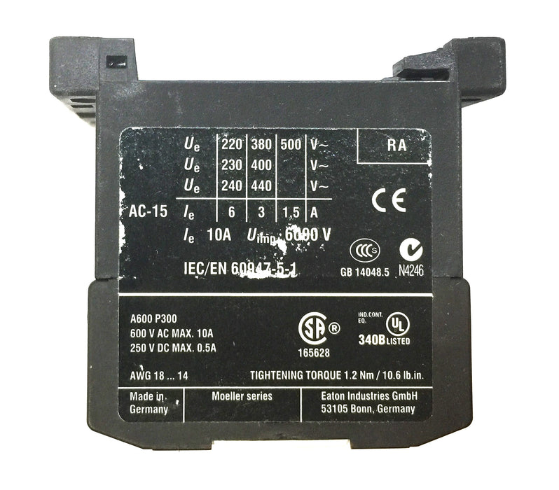 Eaton Contactor Relay XTRM10A40 (DIL ER-40-G) USED