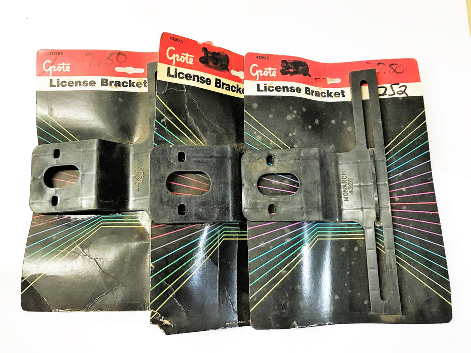 Grote License Bracket 43262-5 [Lot of 3] NOS