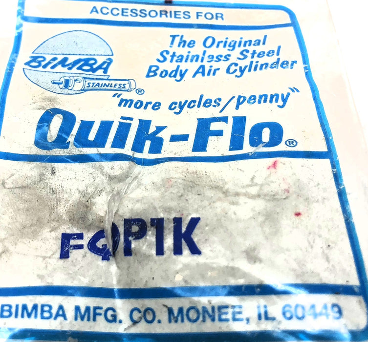 Bimba Quik-Flo Stainless Steel Needle Valve FQP1K NOS