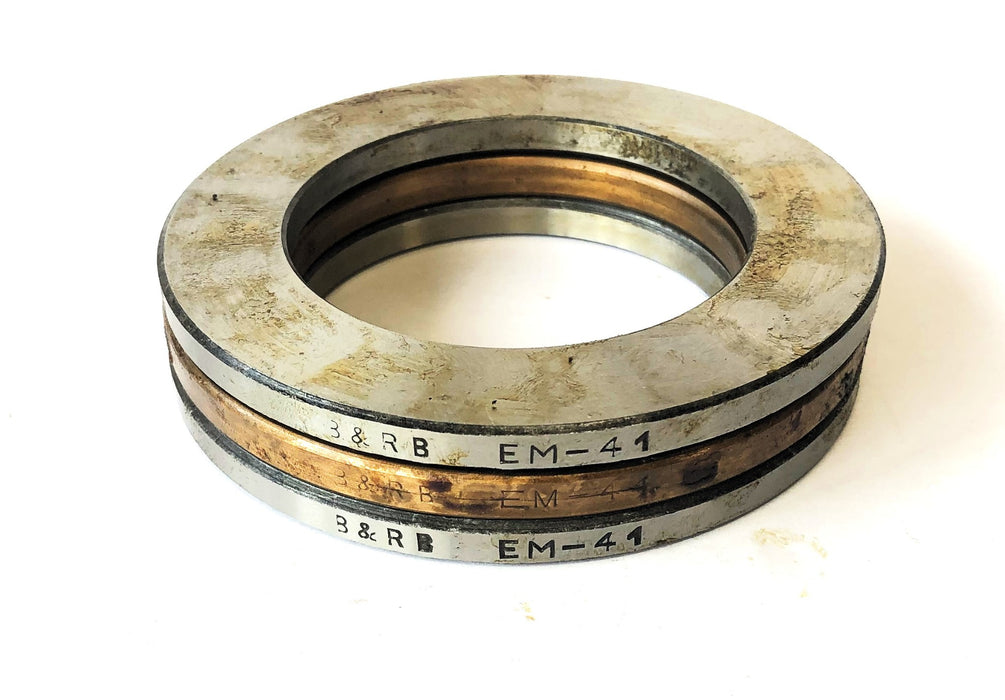 B&RB 3 Piece Thrust Roller Bearing Set EM41 (EM44) NOS