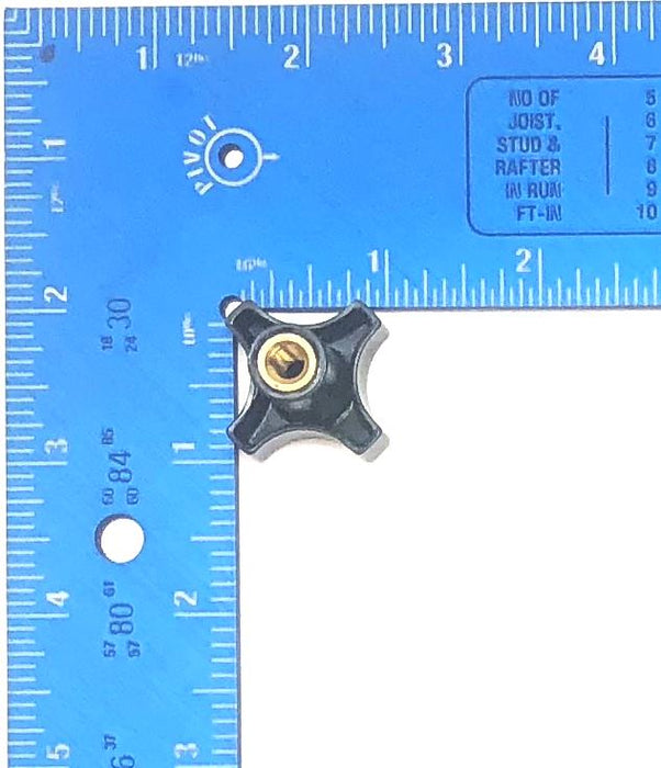 Unbranded 1/4" ID x 1" OAL 4-Arm Knob [Lot of 10] NOS
