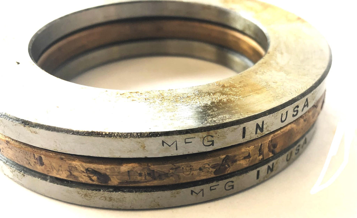 B&RB 3 Piece Thrust Roller Bearing Set EM41 (EM44) NOS