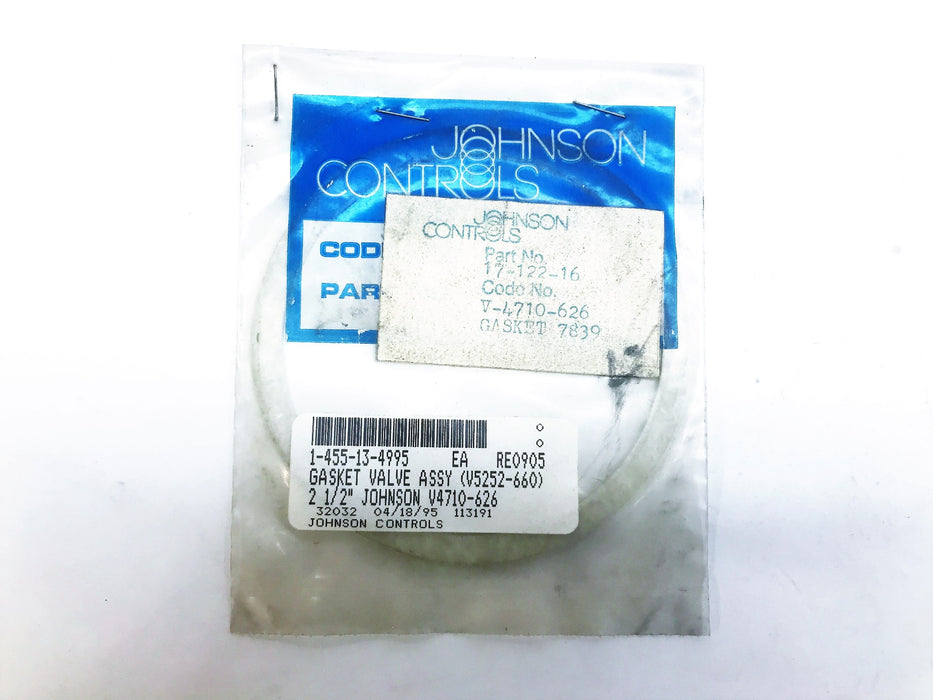 Johnson Controls Valve Assembly Gasket V-4710-626 [Lot of 2] NOS
