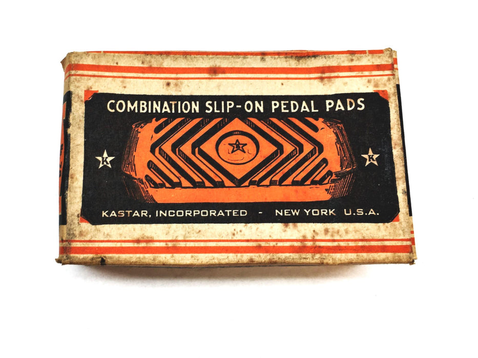 Kastar Combination Slip-On Pedal Pad Pair 78 NOS