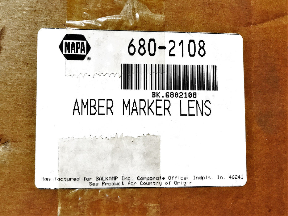NAPA Amber Marker Lens 680-2108 NOS