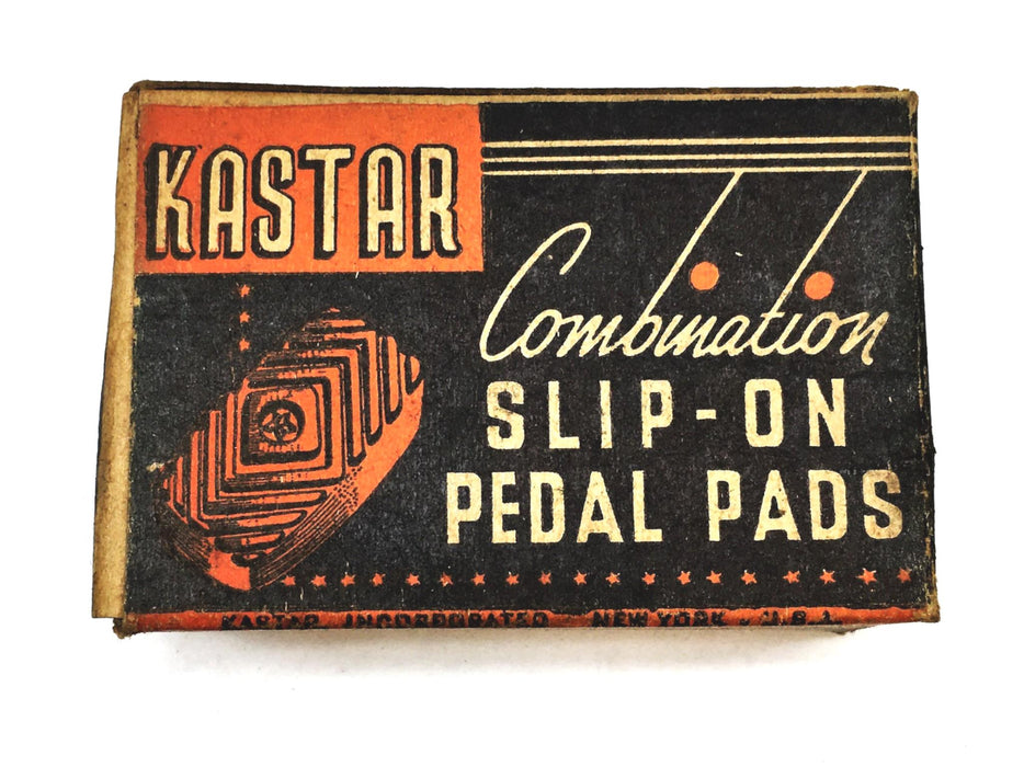 Kastar Combination Slip-On Pedal Pad Pair 82 NOS