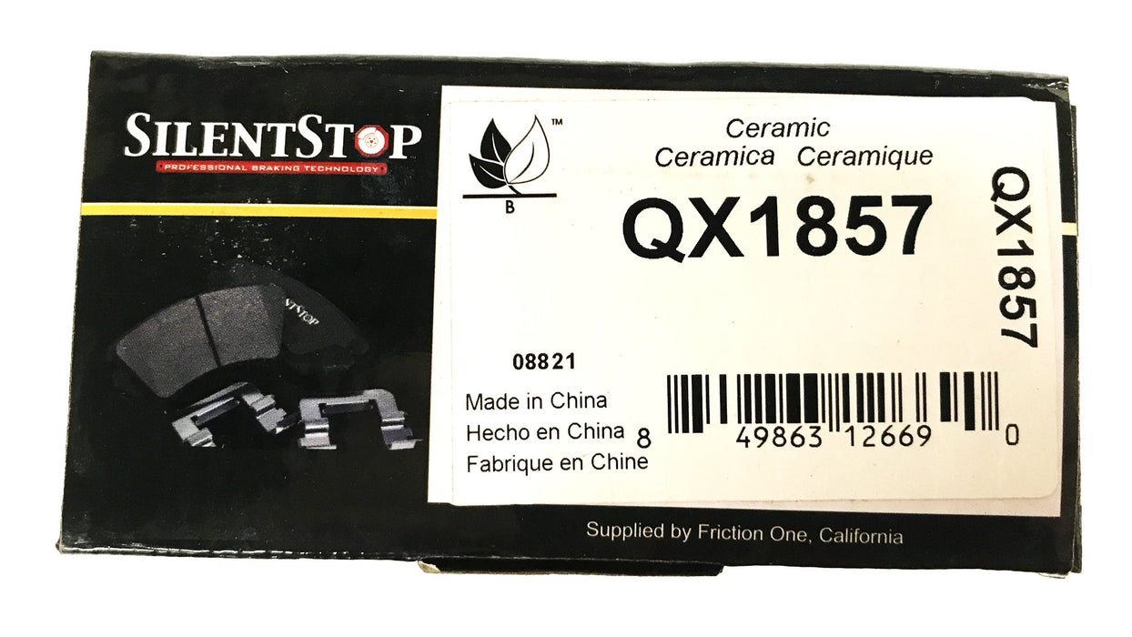 Silent Stop Semi-Metallic Brake Pad Kit QX1857 NOS