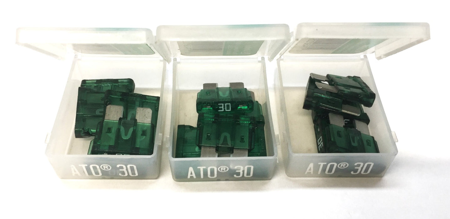 Littelfuse ATO30 Five Fuse Pack (5pcs) [Lot of 3] NOS