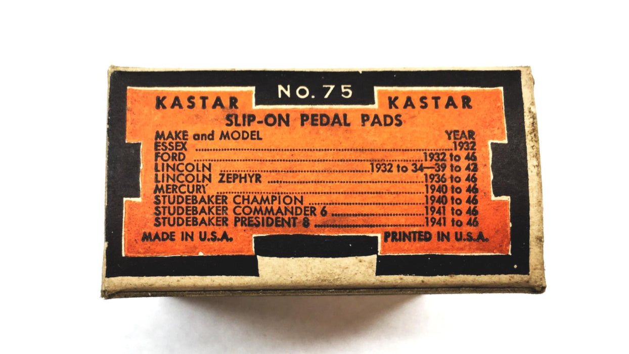 Kastar Slip-On Pedal Pad Pair 75 NOS