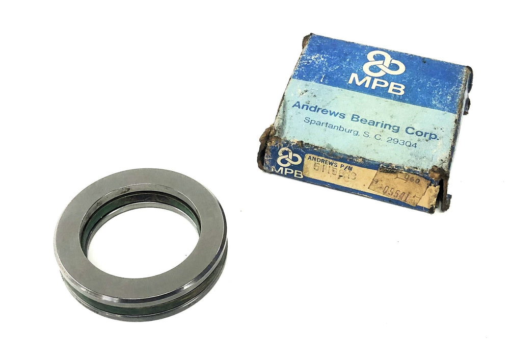 Andrews Bearing Corp MPB Thrust Bearing 51108-M8 NOS